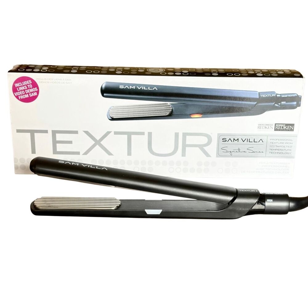 Sam Villa TEXTUR Professional Texturizing Hair Crimper Hair Iron With Precision